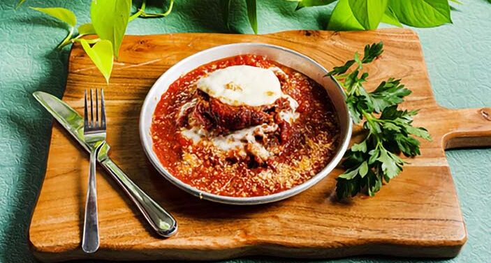 Eggplant Parmigiana Stack