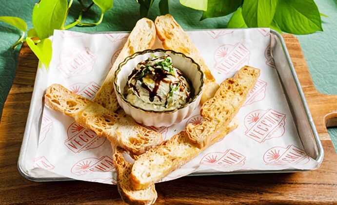 Whipped Ricotta with Herbed Crostini