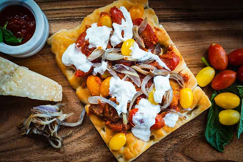 Pomodoro Fresco Focaccia Flatbread